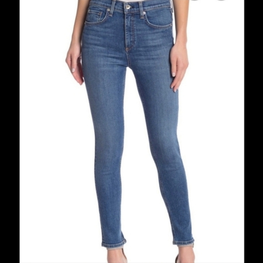 Rag &‎ Bone High Rise Ankle Skinny Jeans 27